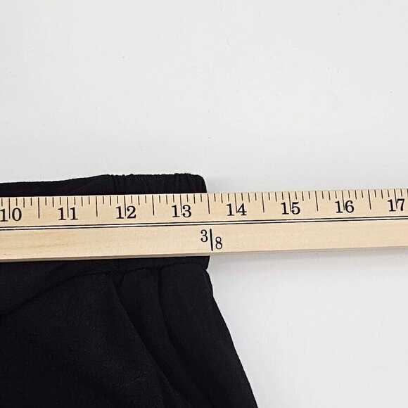 Wilfred Aritzia Wide Leg Cropped Pants Black Women’s Size M Tie Waist Minimalist - Picture 7 of 11